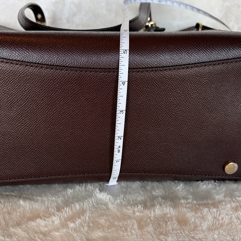 Michael Kors Jet Set Travel Burgundy/Oxblood Leather Tote Bag - Picture 15 of 16